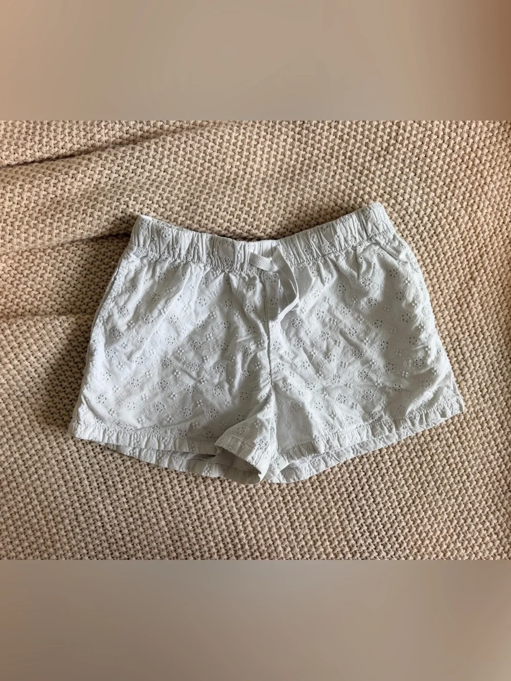 🤍 Cat & Jack Eyelet Shorts | Girls 7/8 | EUC
